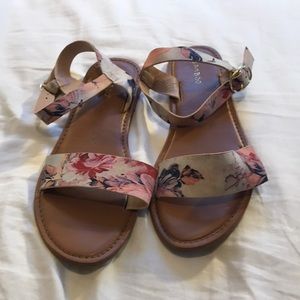 Floral Print Sandals